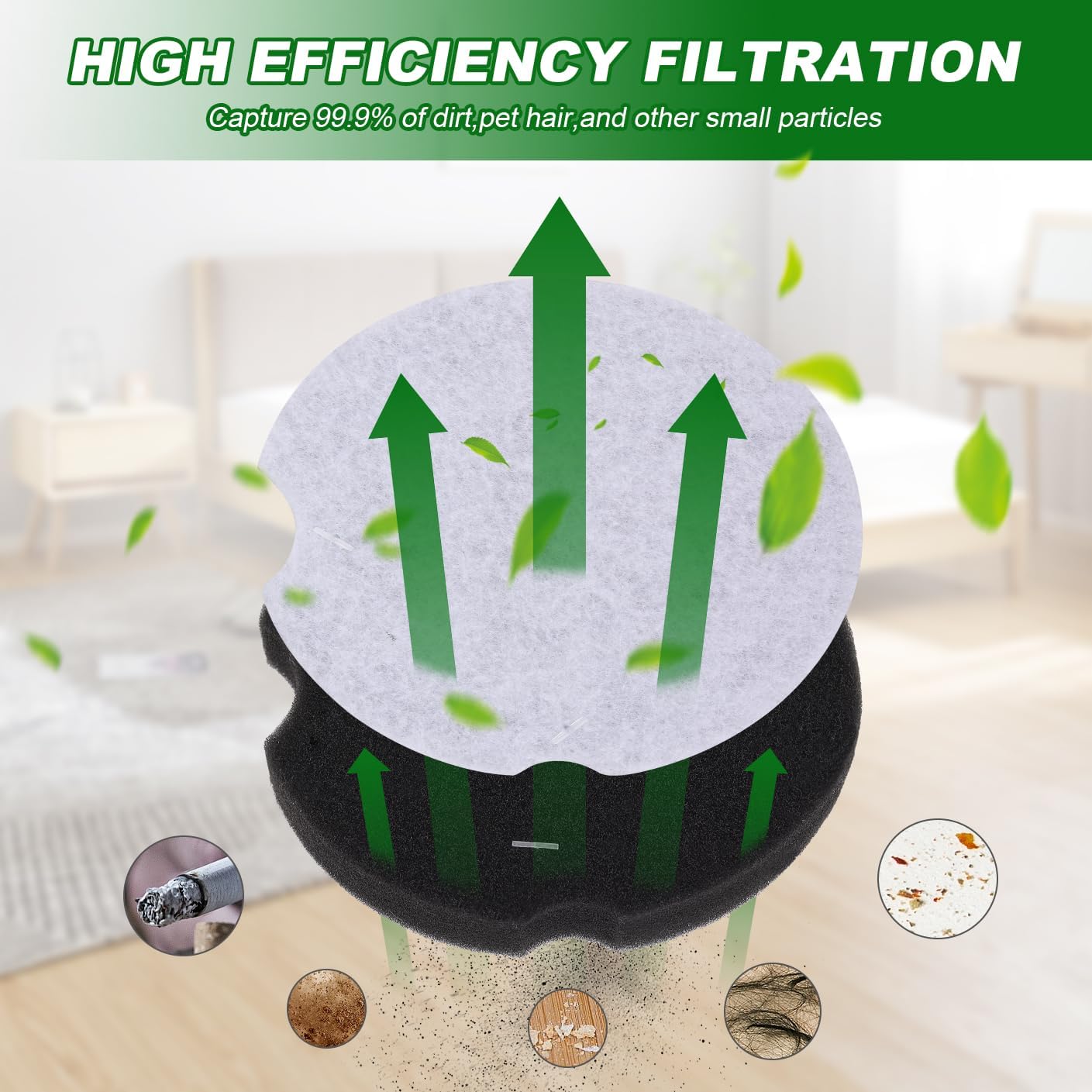Replacement Filters for Bissell Powerforce Compact Lightweight Upright 2112 1520 and Bissell Cleanview Powerforce Compact Turbo Vacuum 3437 3508#1604896/160-4896 - 16 Pack image 4