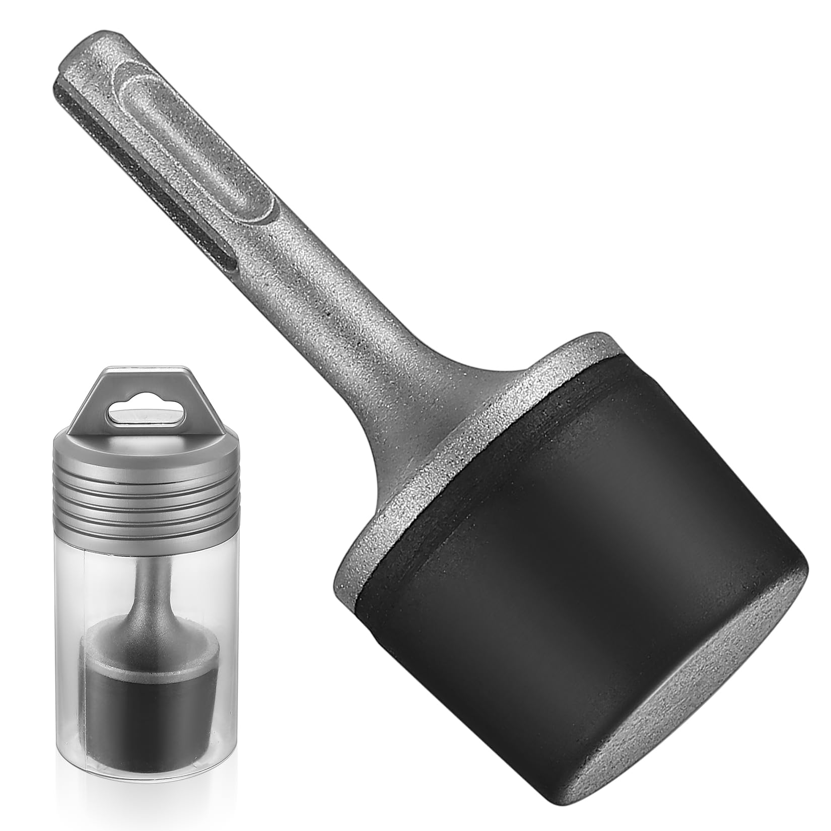 Martillos de goma alimentados para mango SDS Plus, martillos de goma para martillo eléctrico para radiadores, colocación de azulejos, carpintería, herramienta de fontanería