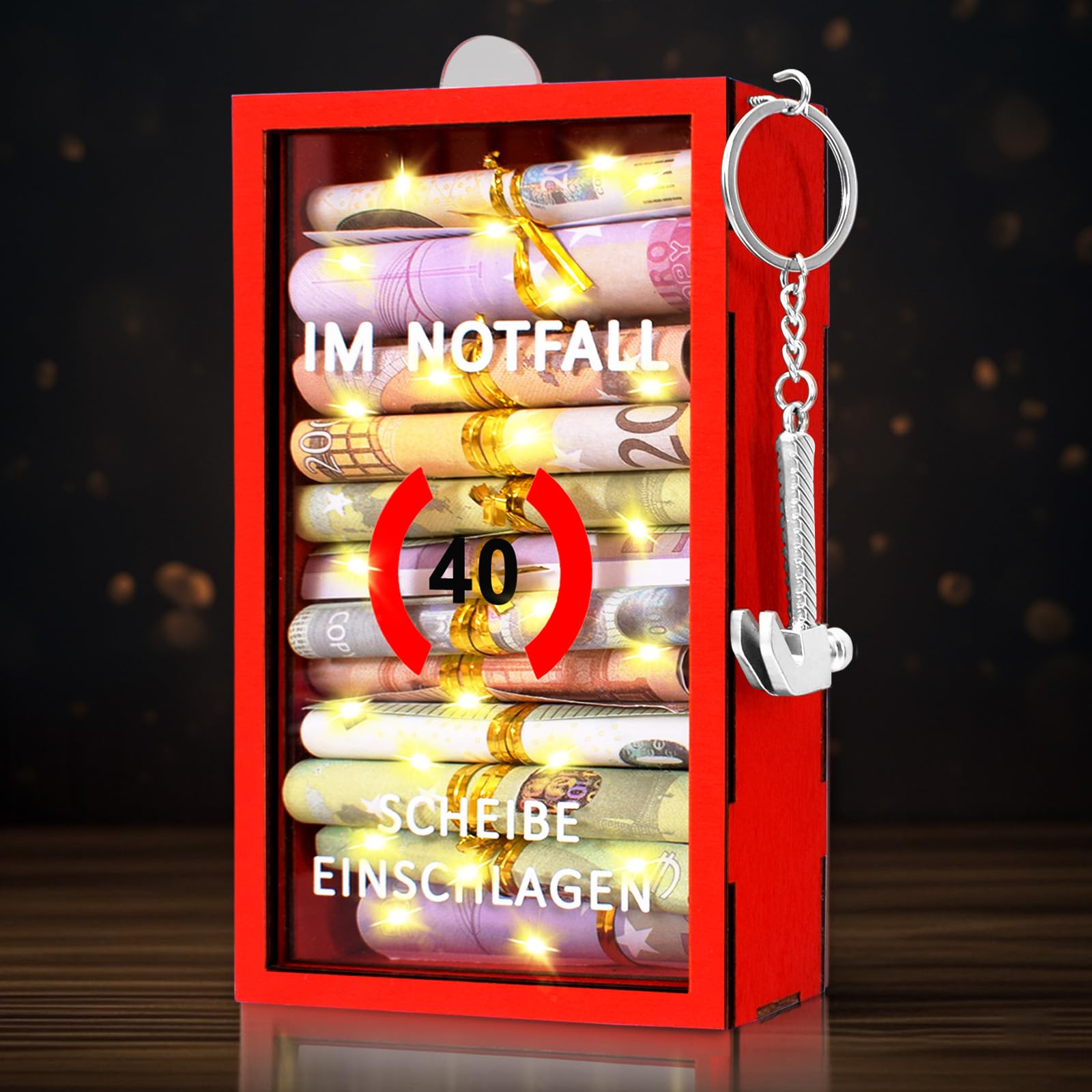 Lustige Geschenke Notfallbox mit Hammer,Geldgeschenke Geburtstag | Geldgeschenke Verpacken,Personalisierte Geschenke für Geld,Kreative DIY,Geburtstagsgeschenk für Männer und Frauen