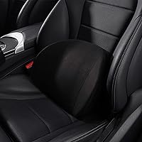 Vista 9 de Almohada lumbar para automóvil, soporte lumbar de espuma viscoelástica, cojín lumbar para aliviar el dolor de espalda, cojín lumbar para asiento