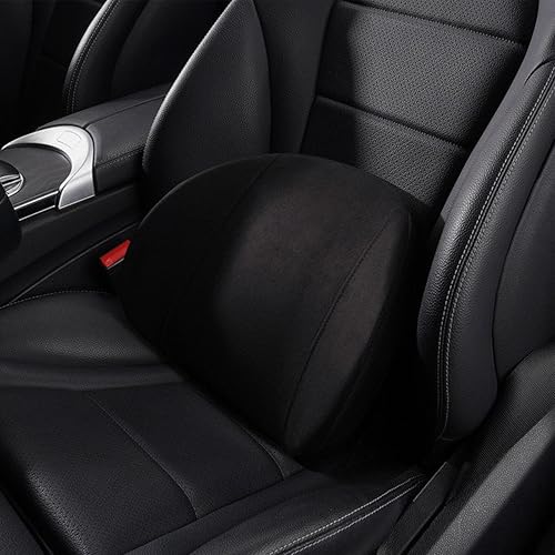 Miniatura 9 de equlup Almohada lumbar para automóvil, soporte lumbar de espuma viscoelástica, cojín lumbar para aliviar el dolor de espalda, cojín lumbar para