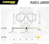 Vista 5 de Cressi Snorkel Premium para Niños - Blanco/Lila