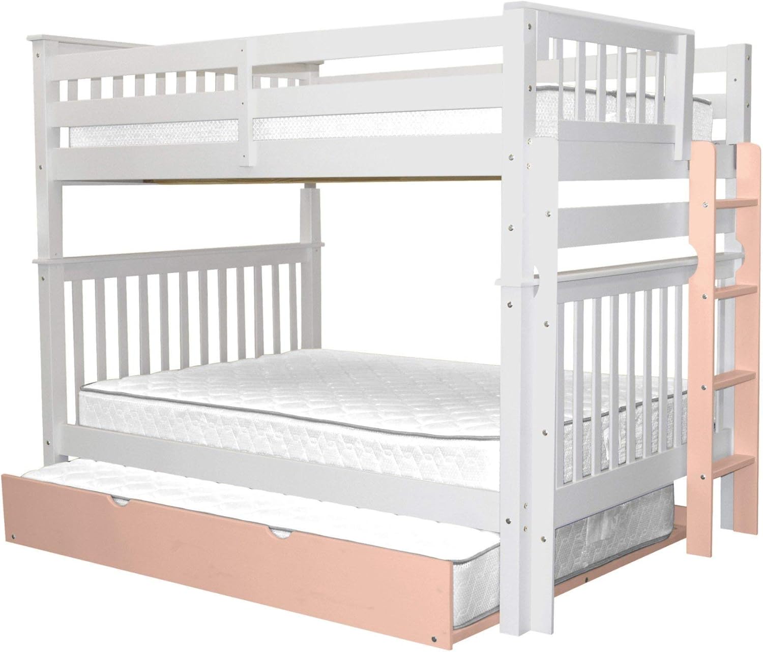 Bedz King Bunk Beds Full over Full Mission Style with a