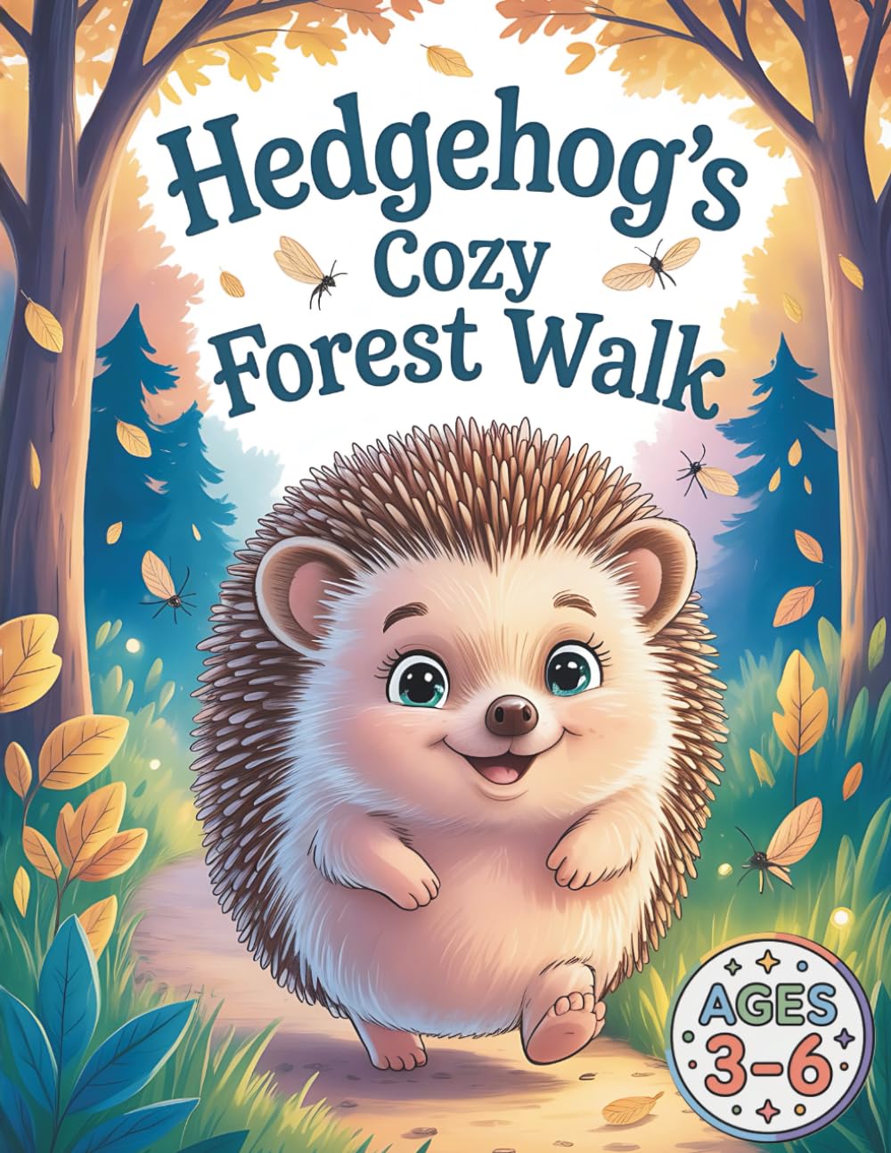 Hedgehog’s Cozy Forest Walk: A Gentle Woodland Coloring Adventure About Curiosity and Nature for Kids Ages 3–6
