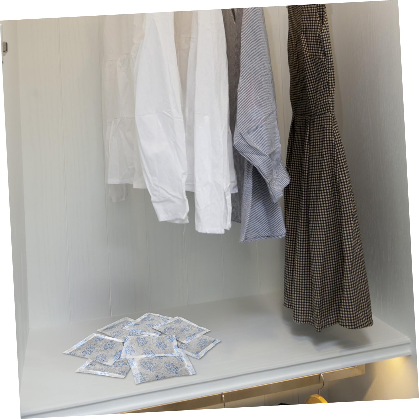 NOLITOY Gel de Sílice Absorción de Humedad 30 Sobres Desecantes 50g cada Uno, Tejido No Tejido, para Alimentos y Electrónica en Almacenamiento y Embalaje | Absorbentes de Humedad para Electrónica y Ropa, Uso Versátil en Armarios y Cajones, Protección Cons