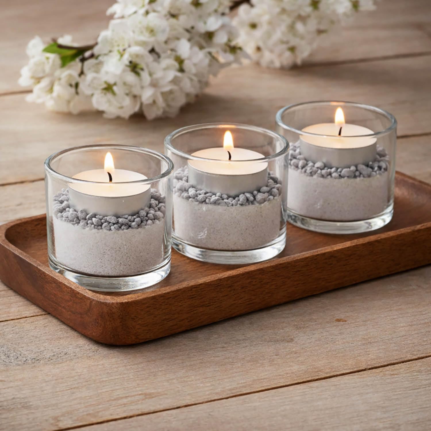 Set De 2 Arenas Decorativas Gris Y Blanca 700 G C/u – Grano 0.1-15 Mm Para Manualidades Y Decoración
