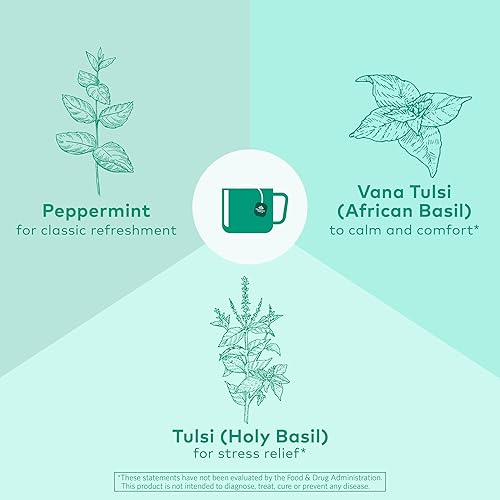 Miniatura 72 de Té indio orgánico Tulsi, té de hierbas - 18 bolsas de infusión - Paquete de 3