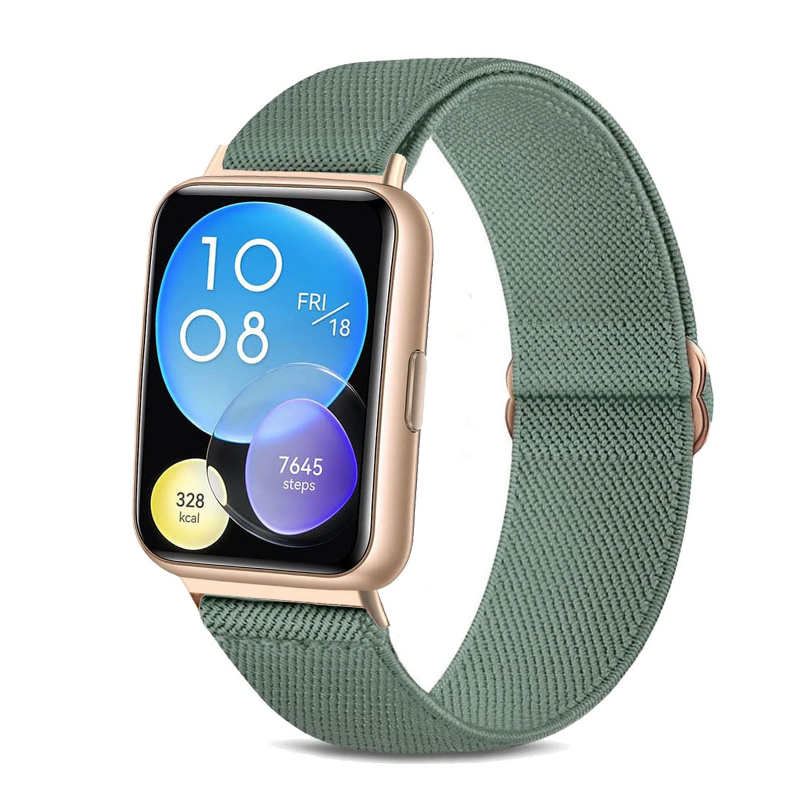 TUCOMO Elastic Nylon Strap Compatible with Huawei Watch Fit 2 Active/Elegant/Classic