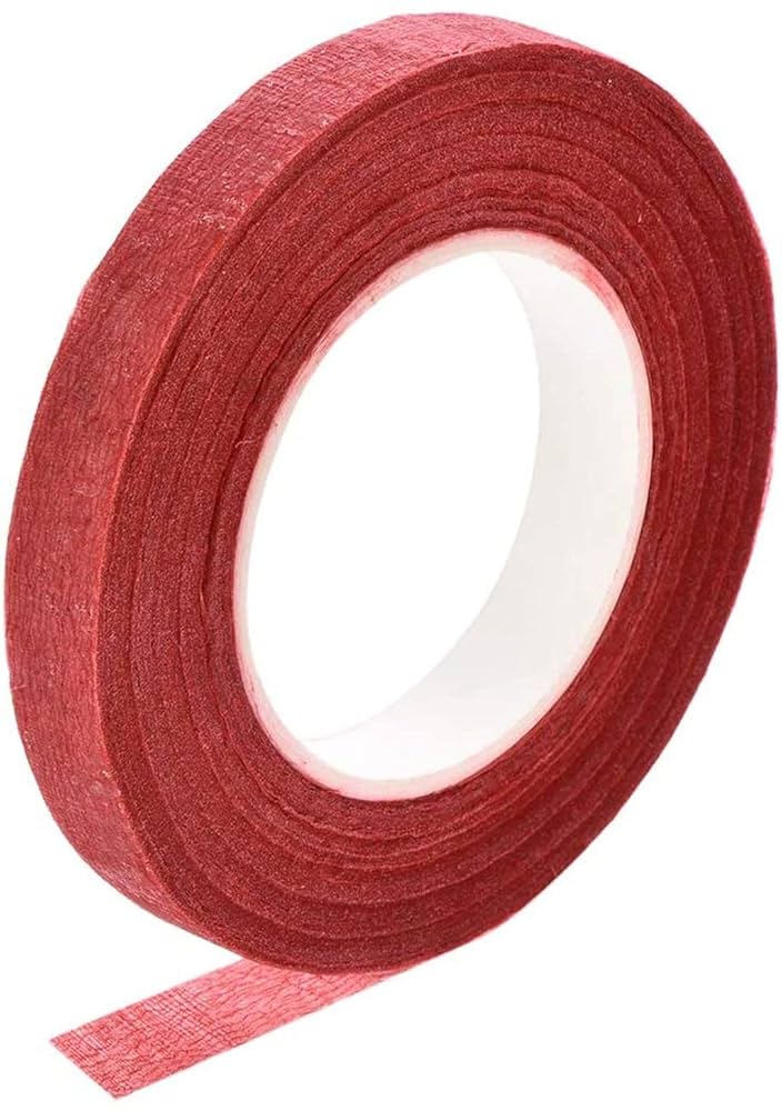 フローラテープ テープ クラフト アレジメントテープ 赤 レッド 4個 フローラテープ 16色 フラワーアレンジメント クラフト資材
