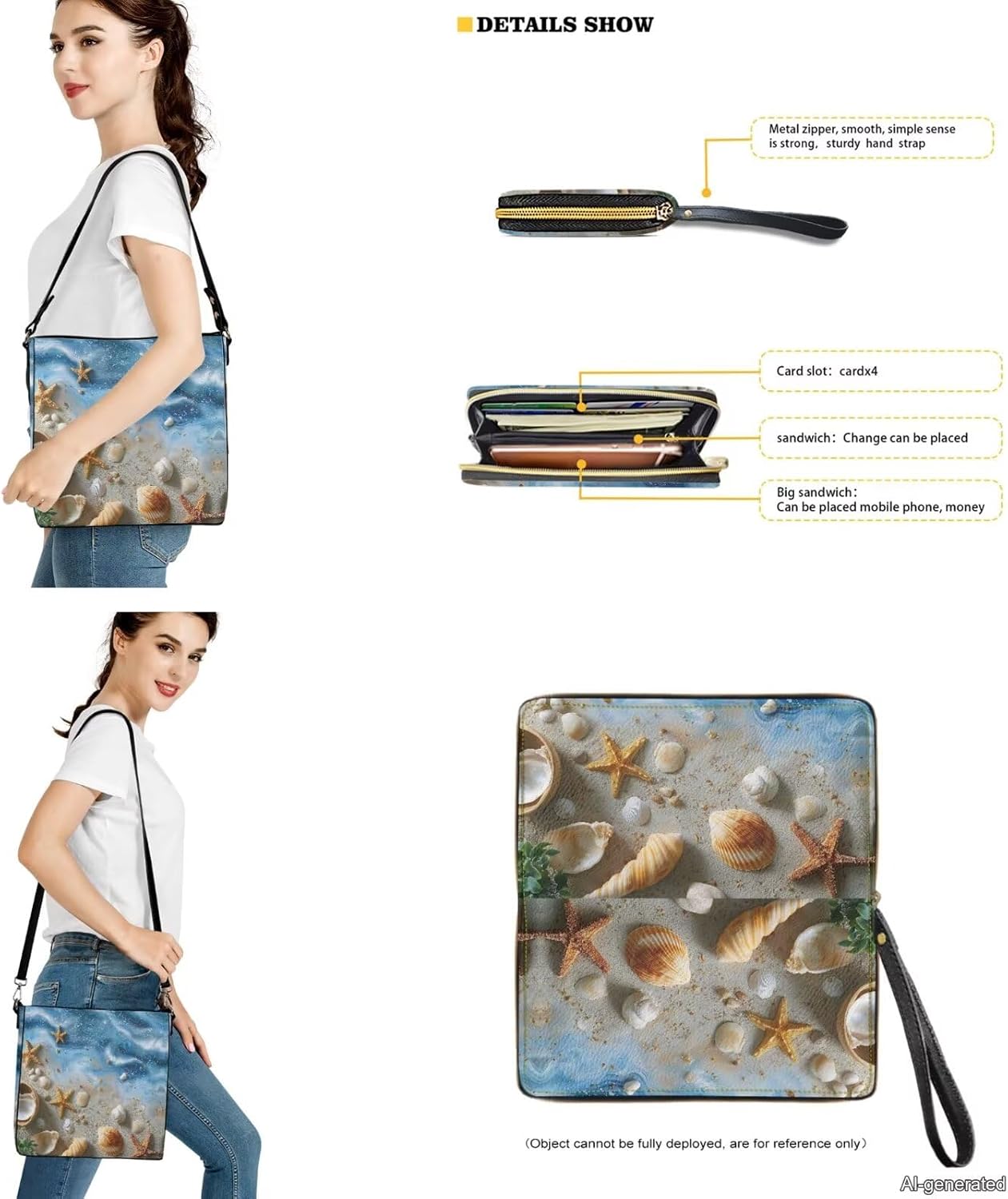 Bucket Crossbody Bag Set for Women Leather Bucket Crossbody Bag Hobo Bags Handbag with Matching Wristlet Wallet