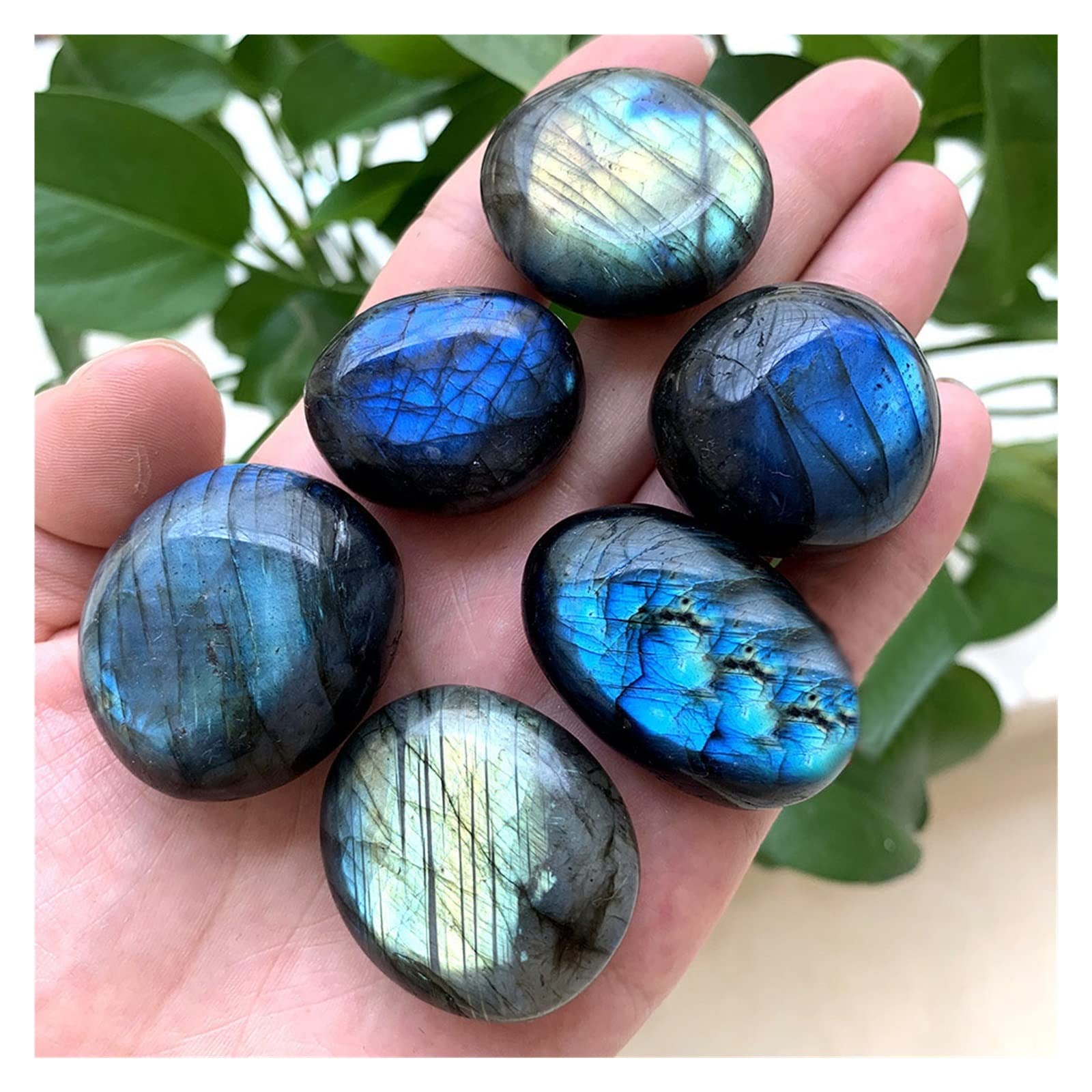 Vente en gros de nombreux cabochons en cristal de pierre de lune Labradorite vio