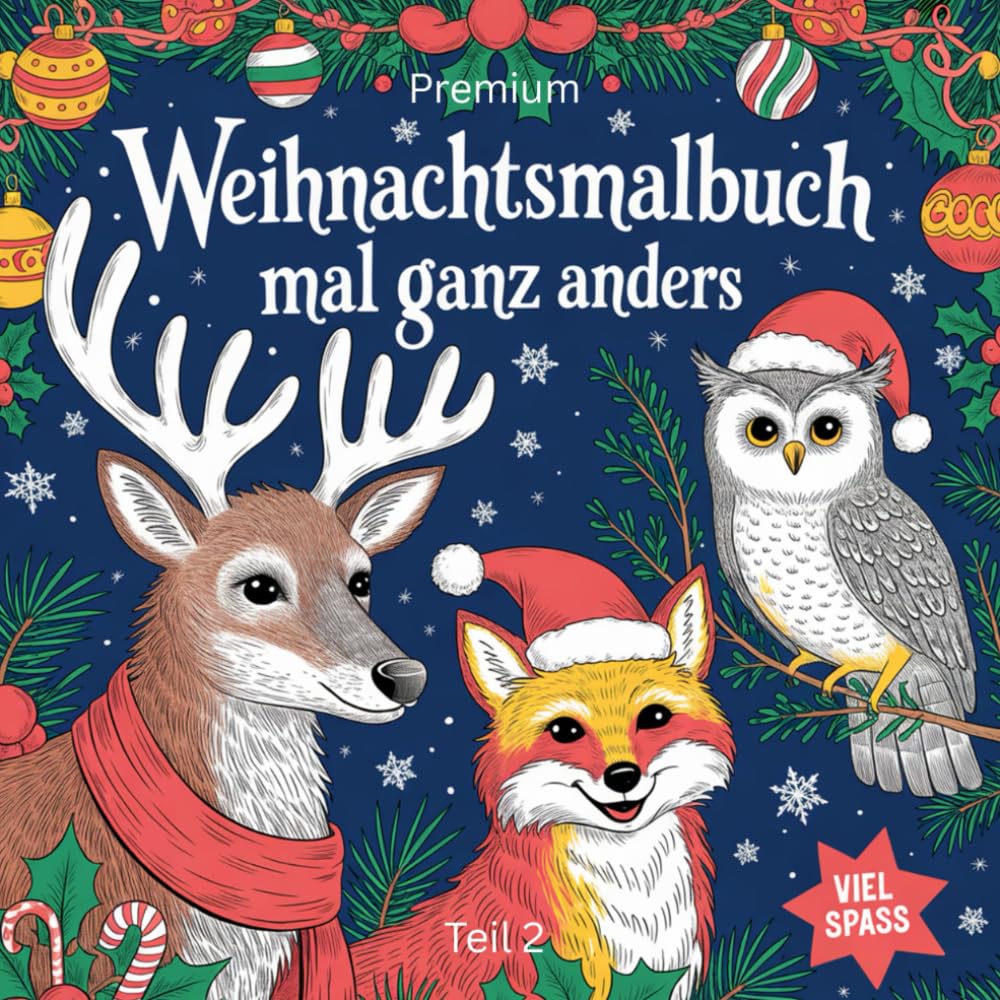 Weihnachtsmalbuch mal ganz anders