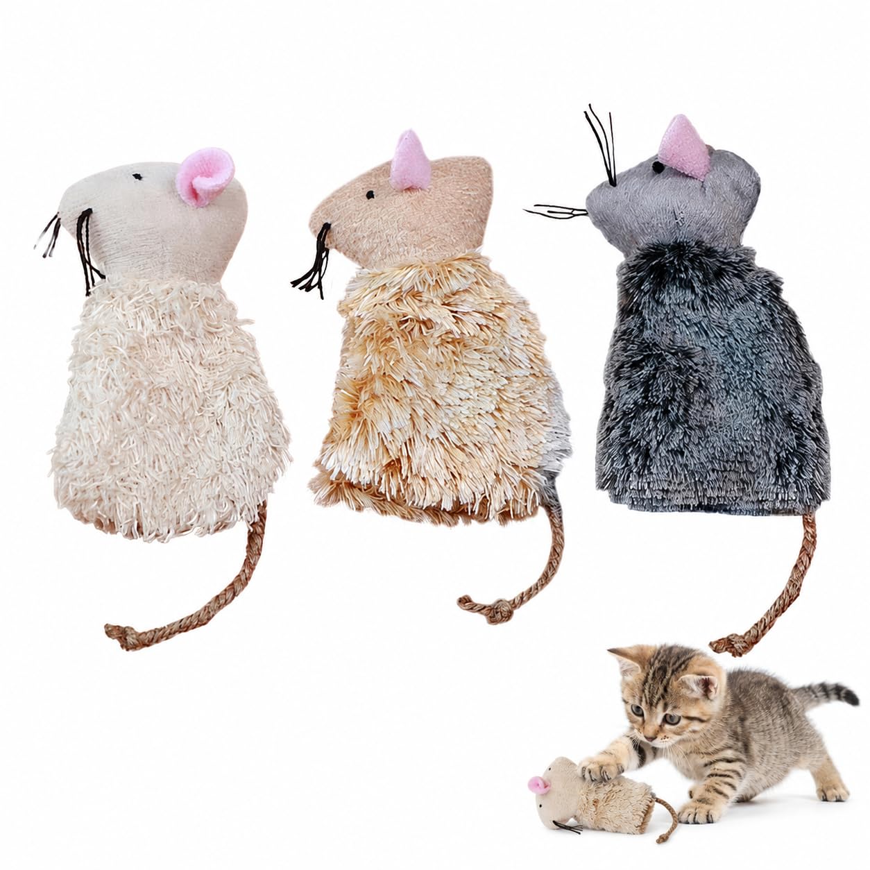 Jouets herbe à chat rechargeables Gadpiparty pour jeux de chats d'intérieur