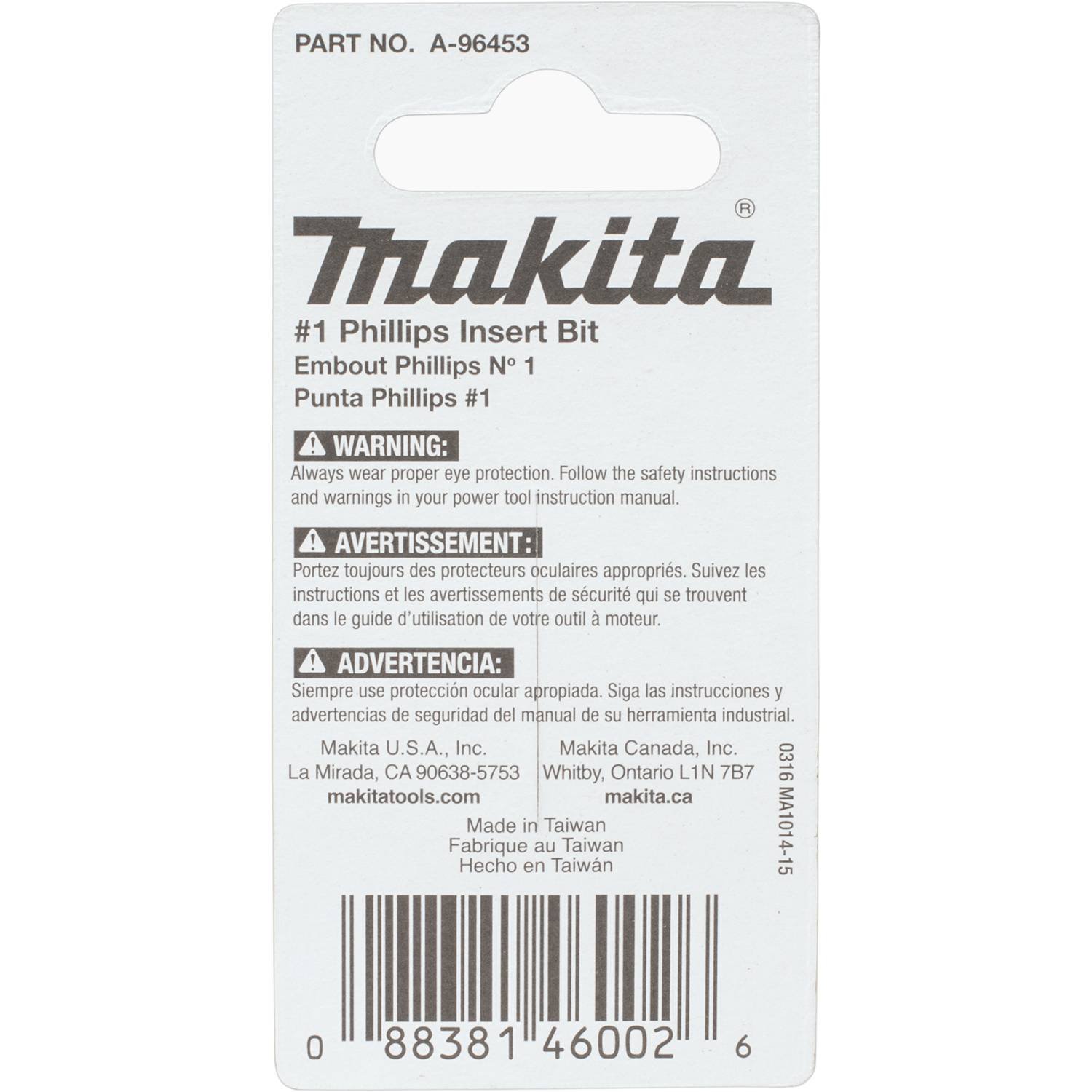 Makita A-96475 Impactx 2 Phillips 1″ wkład bitowy, 50 sztuk, luzem