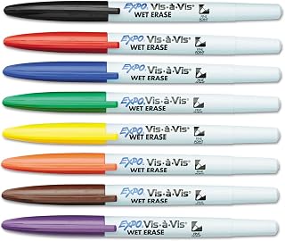 Wet Erase Marker Point 8 Color San16078
