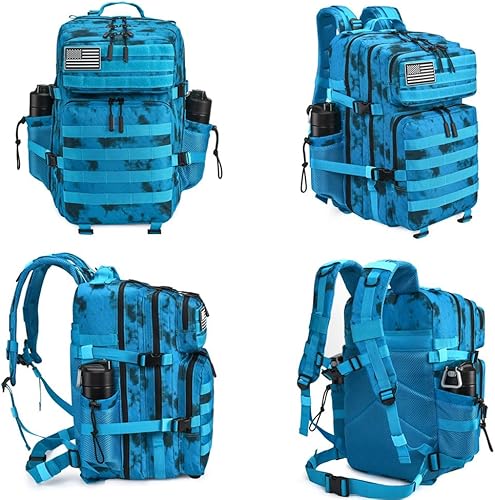 Miniatura 37 de Mochila táctica militar Molle mejorada mochila impermeable militar. Negro