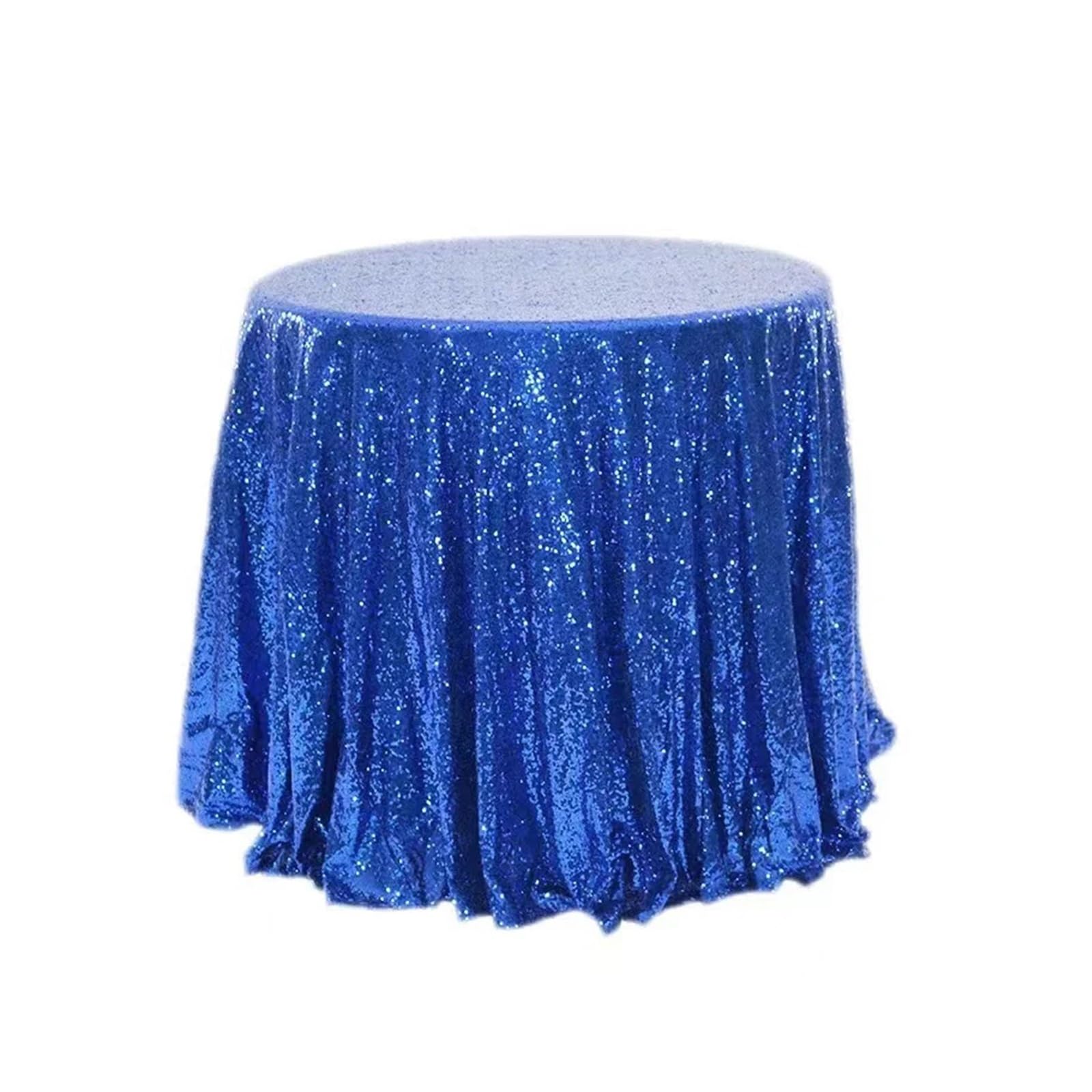 EKalgretrA Sequin Tablecloth Sequin Tablecloth Round Sparkling Table Cover for Wedding Party Decoration(Royal Blue,Diameter-120cm)