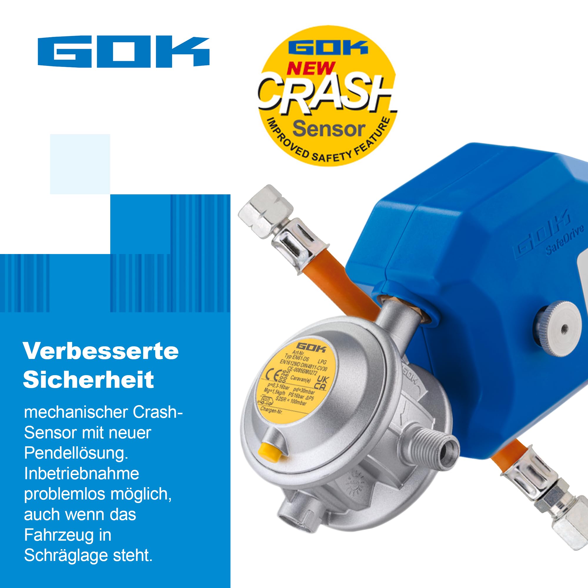 GOK Caramatic SafeDrive 30mbar 1,5 kg/h G.12 KLF x RVS10/8 SV