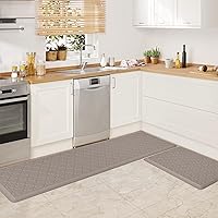 Vista 21 de WISELIFE Alfombra de Cocina Acolchada Anti Fatiga, 17.3"x39", Alfombra de Piso Gruesa Antideslizante Impermeable, Alfombras y Tapetes de Cocina