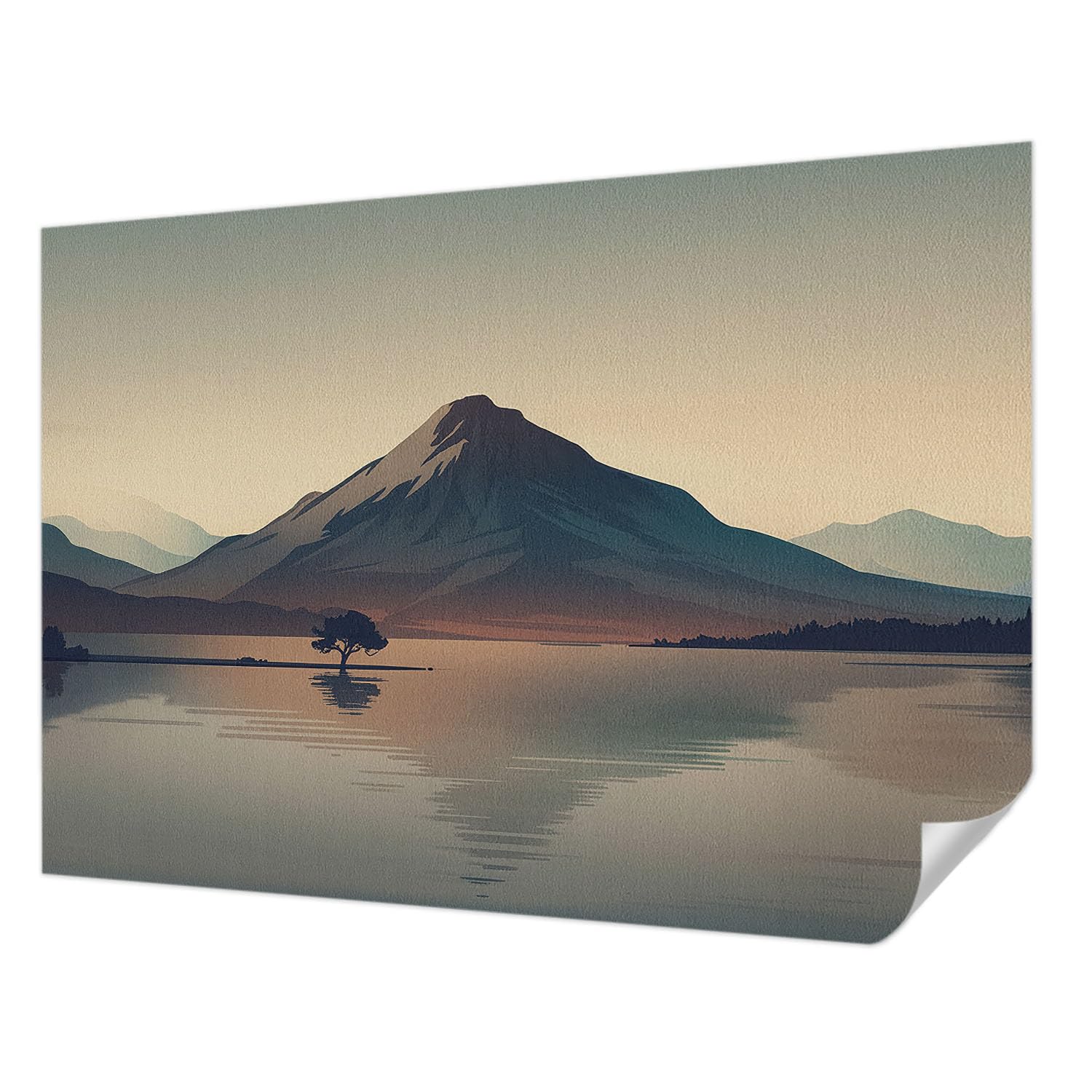 Papier peint photo autocollant paysage de montagne 208x146 cm Tulup salon