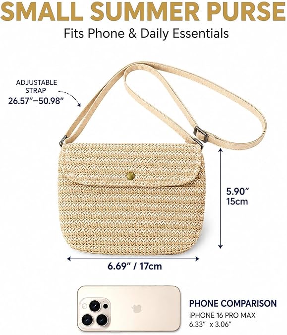 Crossbody Purse with Adjustable Strap