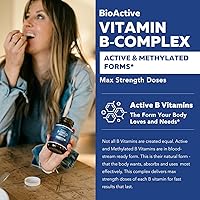 Vista 2 de Complejo de Vitamina B BioActive - Listo para el Torrente Sanguíneo, Complejo B Metilado - Con Metilfolato, 3 Formas BioActive de B12, BenfoPure® B1