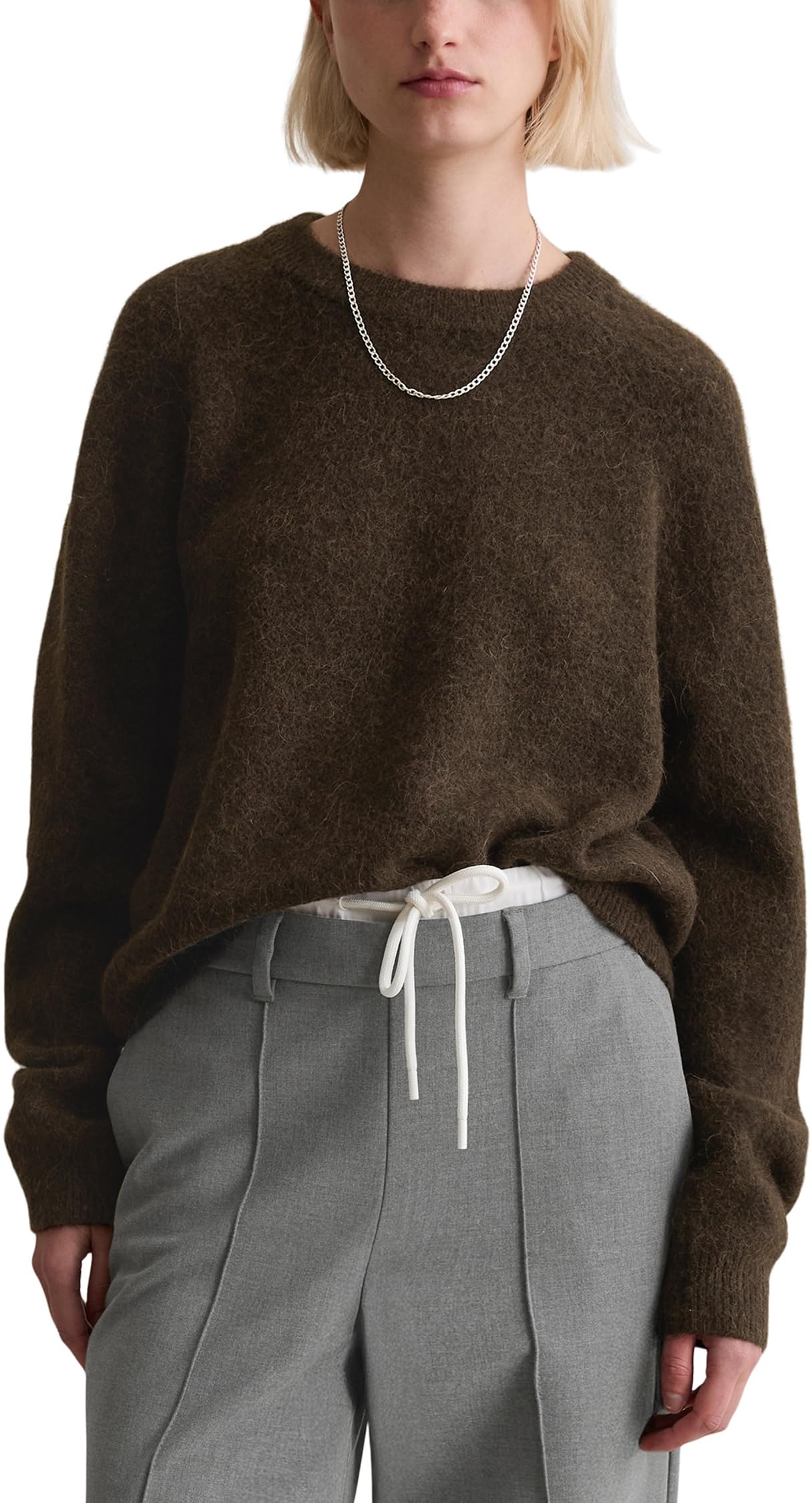 Marc O'Polo Denim Strickpullover Relaxed aus kuscheligem Alpakawolle-Mix