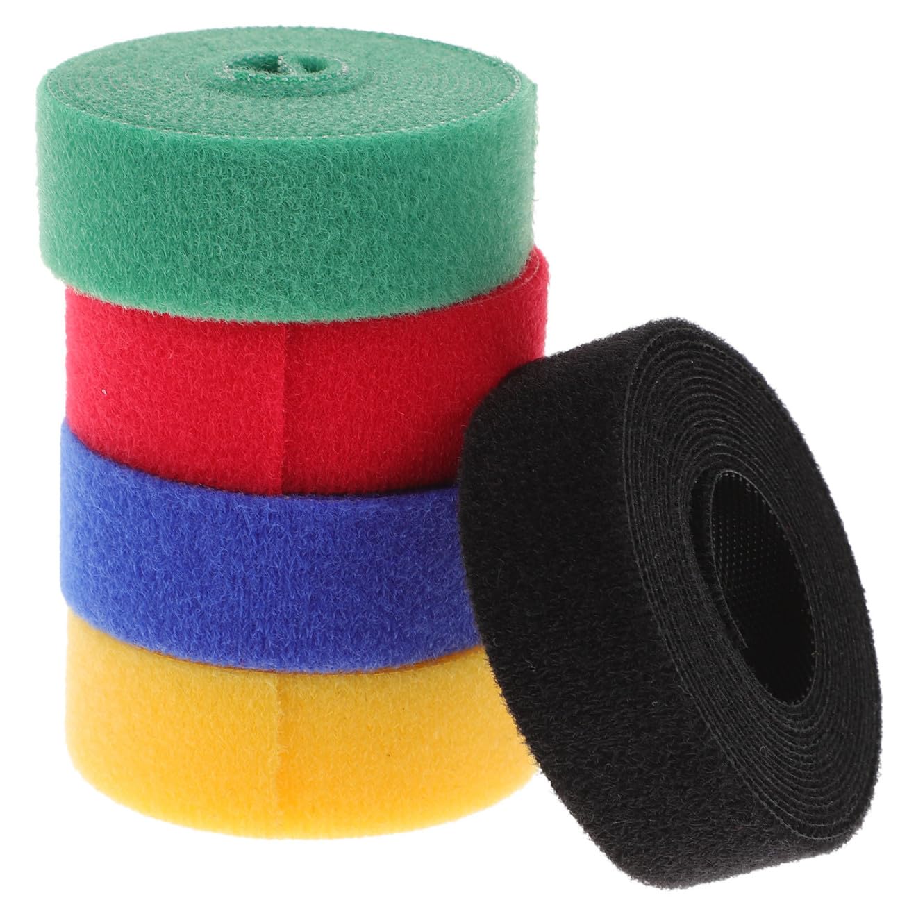 VILLCASE 4 Sätze Teiliges Wiederverwendbare Kabelbinder Für Kabelmanagement Selbstklebende Kabelstrips Für Audiokabel 5 Rollen * 4