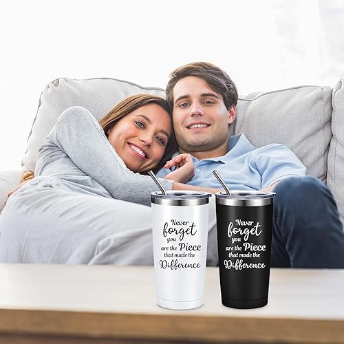 Miniatura 3 de Sieral Regalos de agradecimiento, vaso inspirador con llavero, regalos de agradecimiento, regalos inspiradores para mujeres, hombres, compañeros de