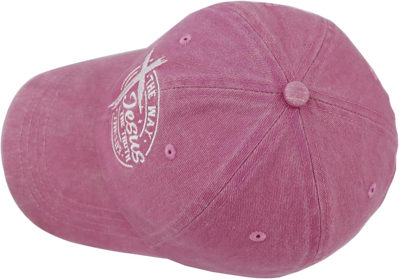 The Way The Truth The Life Baseball Cap for Men Women, Adjustable Cotton Embroidered Christian Jesus Hat - Image 3