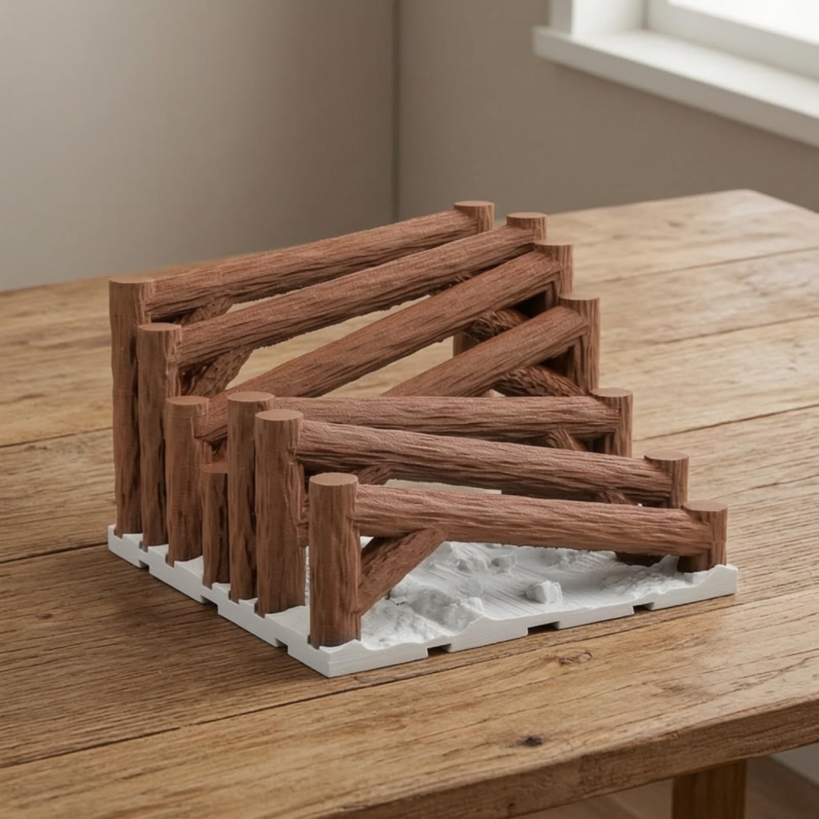 Kit di Ostacoli in Giocattolo Radiocomandato per Casa, Garage, Wooden Racetrack B