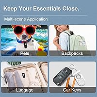 Vista 6 de Funda para Galaxy SmartTag2 con pasador invisible, funda protectora completa de silicona suave antideslizante para Samsung Galaxy Smart Tag 2