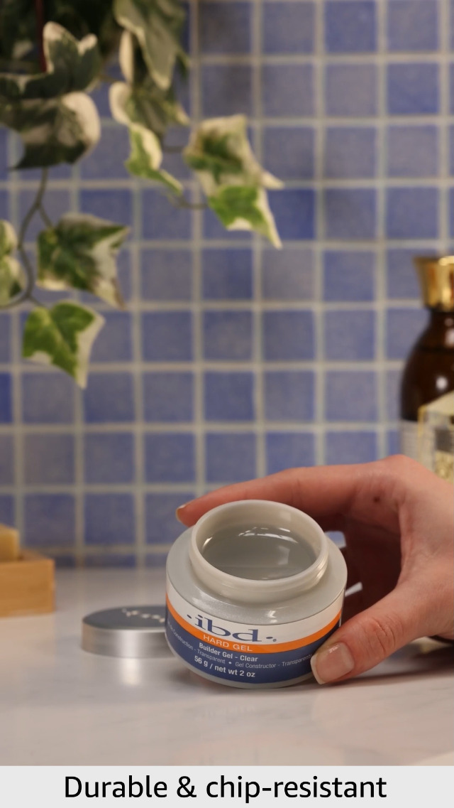 IBD UV Gels, Clear Builder Gel 2 Oz, 56 Ml, Glossy Finish : Amazon
