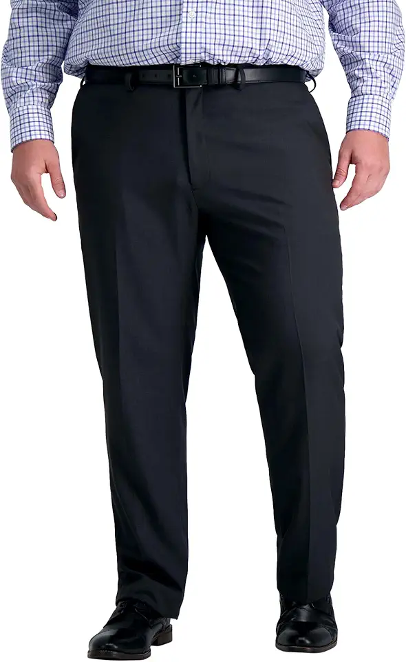 Haggar Men's Premium Comfort Dress Pant-Straight Fit Flat Front (Regular and Big & Tall Sizes)