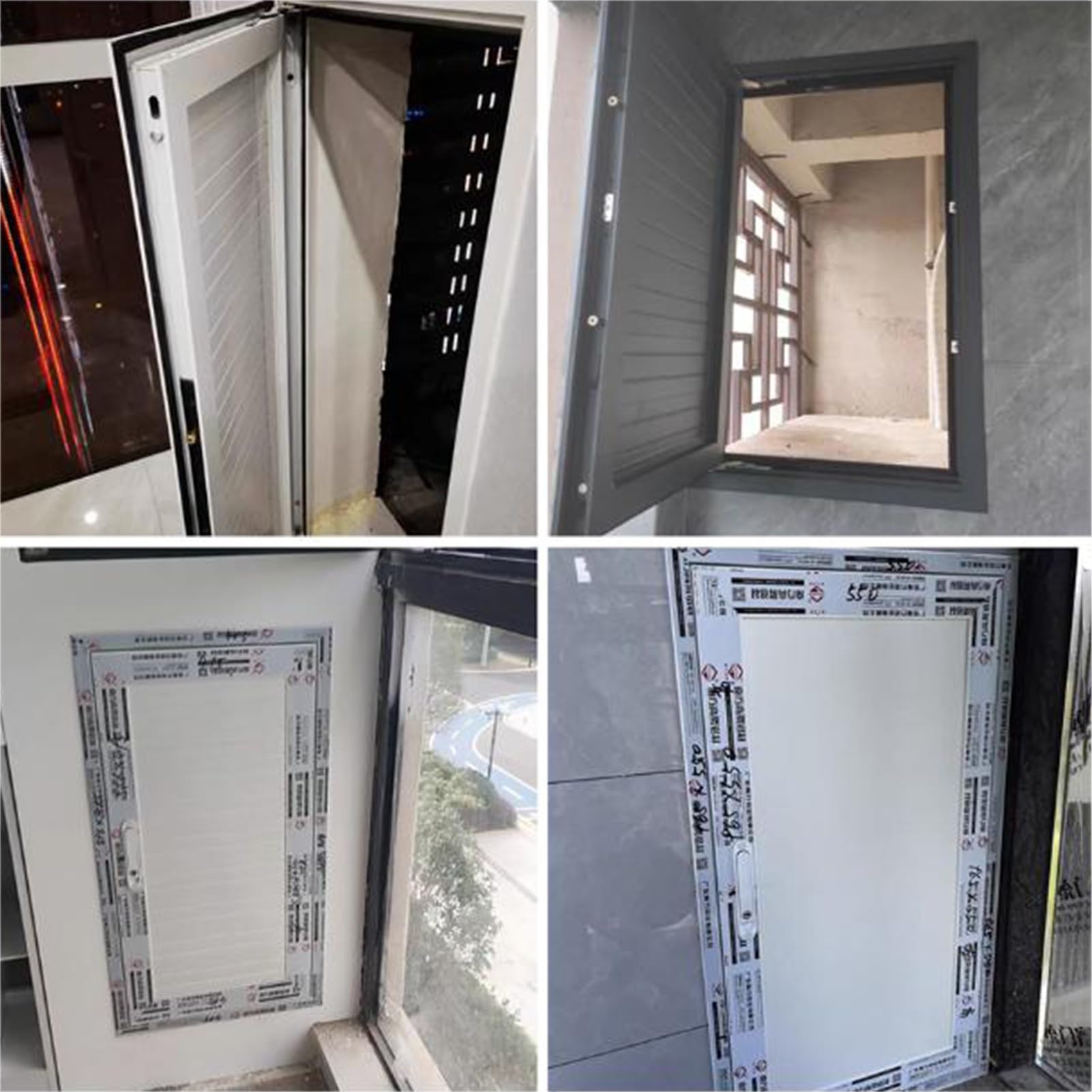 Malowany aluminiowy panel dostępowy do płyt kartonowo-gipsowych – właz wciskany do drzwi inspekcyjnych izolowanych sufitem i ścianami 105 x 60 cm, biały, idealny do grillowania i konserwacji