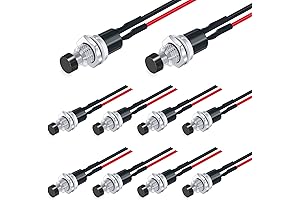 Twidec 1A 250V Pre-soldered Mini Push Button Momentary Switch