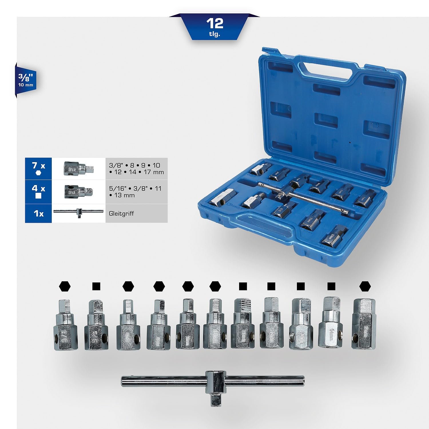 BRILLIANT TOOLS BT711150 Coffret de douilles [Powered by KS TOOLS]