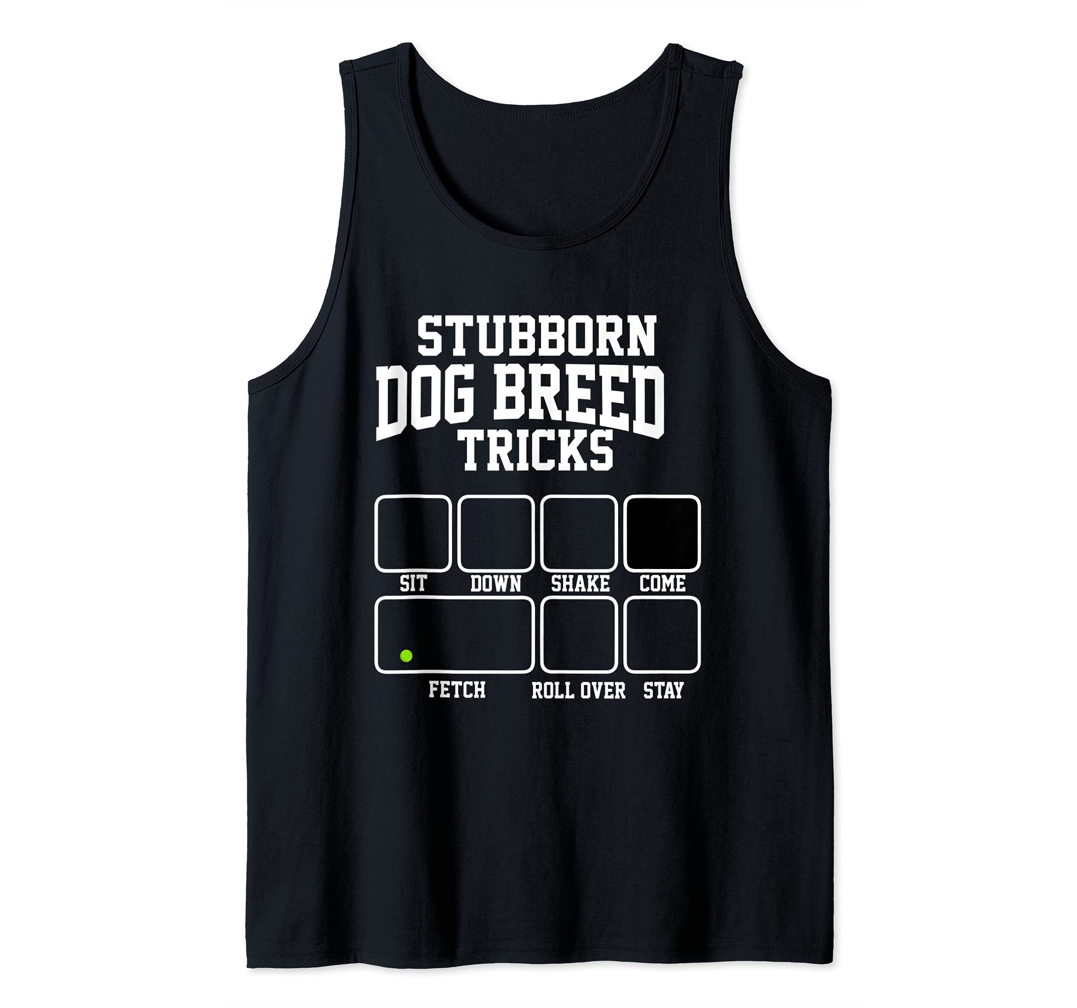 Stubborn Unicorn Tricks Rainbow Unicorn Tank Top, Black