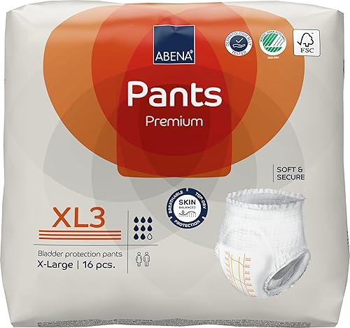 Miniatura 2 de Abena Abena Pants - Ropa interior protectora contra la incontinencia premium, pull-ups, gran absorción, nivel 3, extragrande, 48 unidades