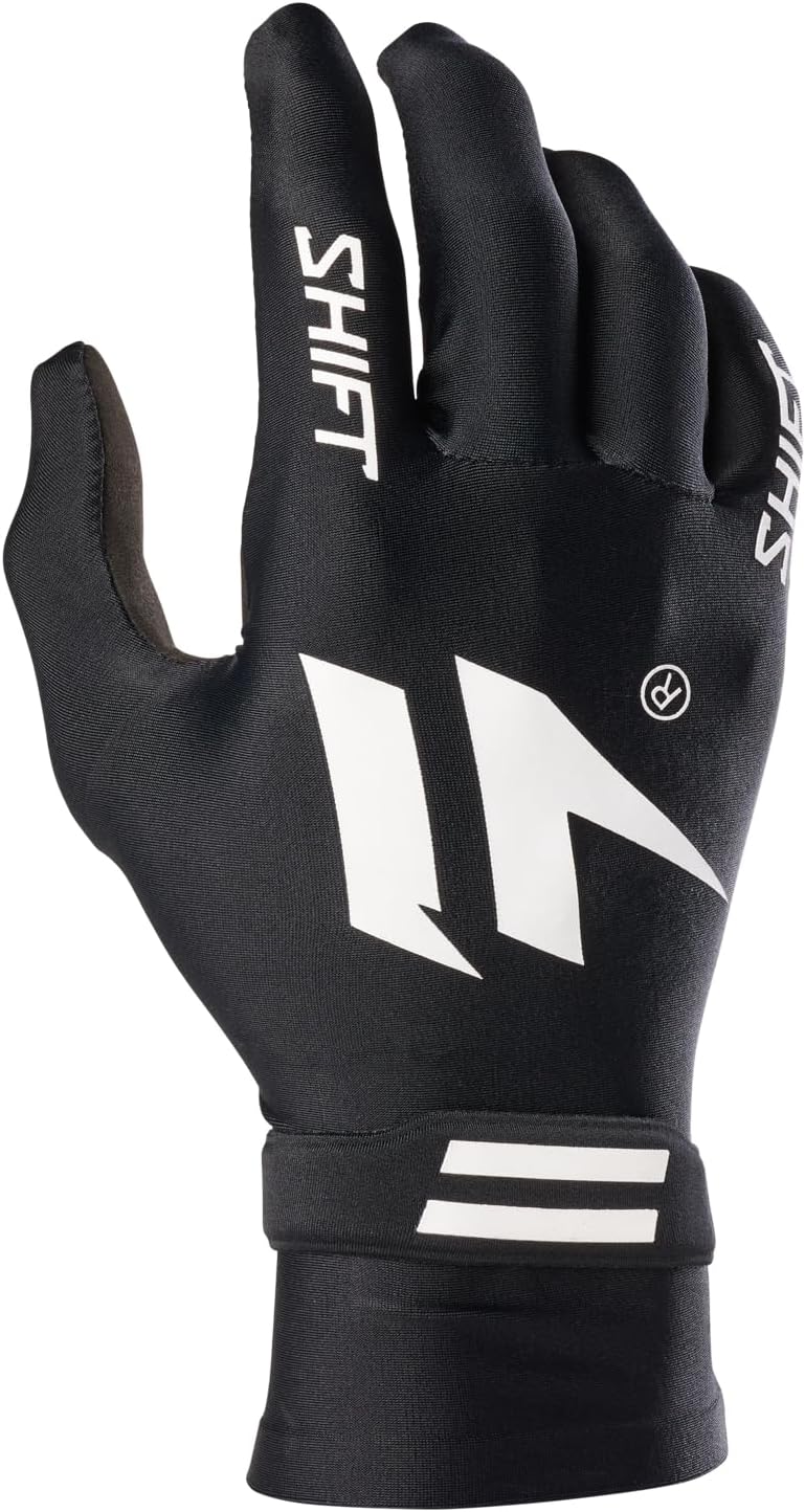 Shift MX by Fox Racing Black Label Pro Dirt Bike MX Motocross Offroad & ATV Gloves - Flexguard Black/Black, M