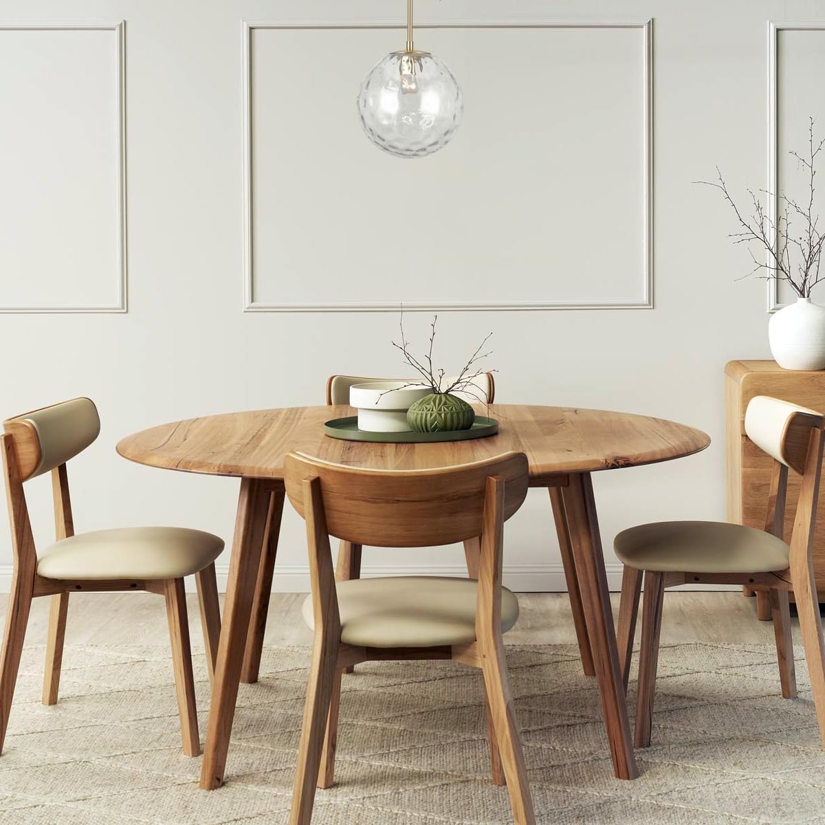 2 Pack 10-inch Hammered Glass Pendant Light for Kitchen Island, Gold Hanging Lamp for Entryway, Dining Room, Bedroom, Bathroom EH760250P2