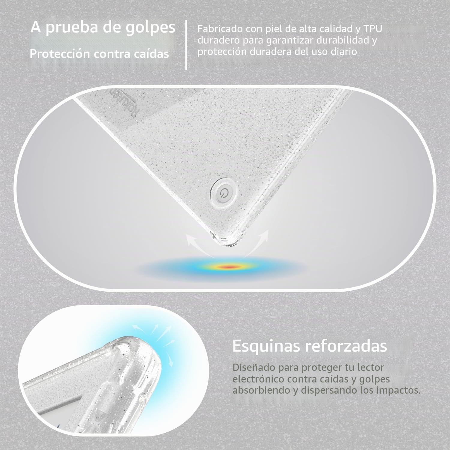 TUDIA SKN - Funda diseñada para Kobo Libra Colour (2024), funda de 7 pulgadas, [esquinas reforzadas], a prueba de golpes, delgada, antiamarilleamiento, ligera, parte trasera transparente, ajuste