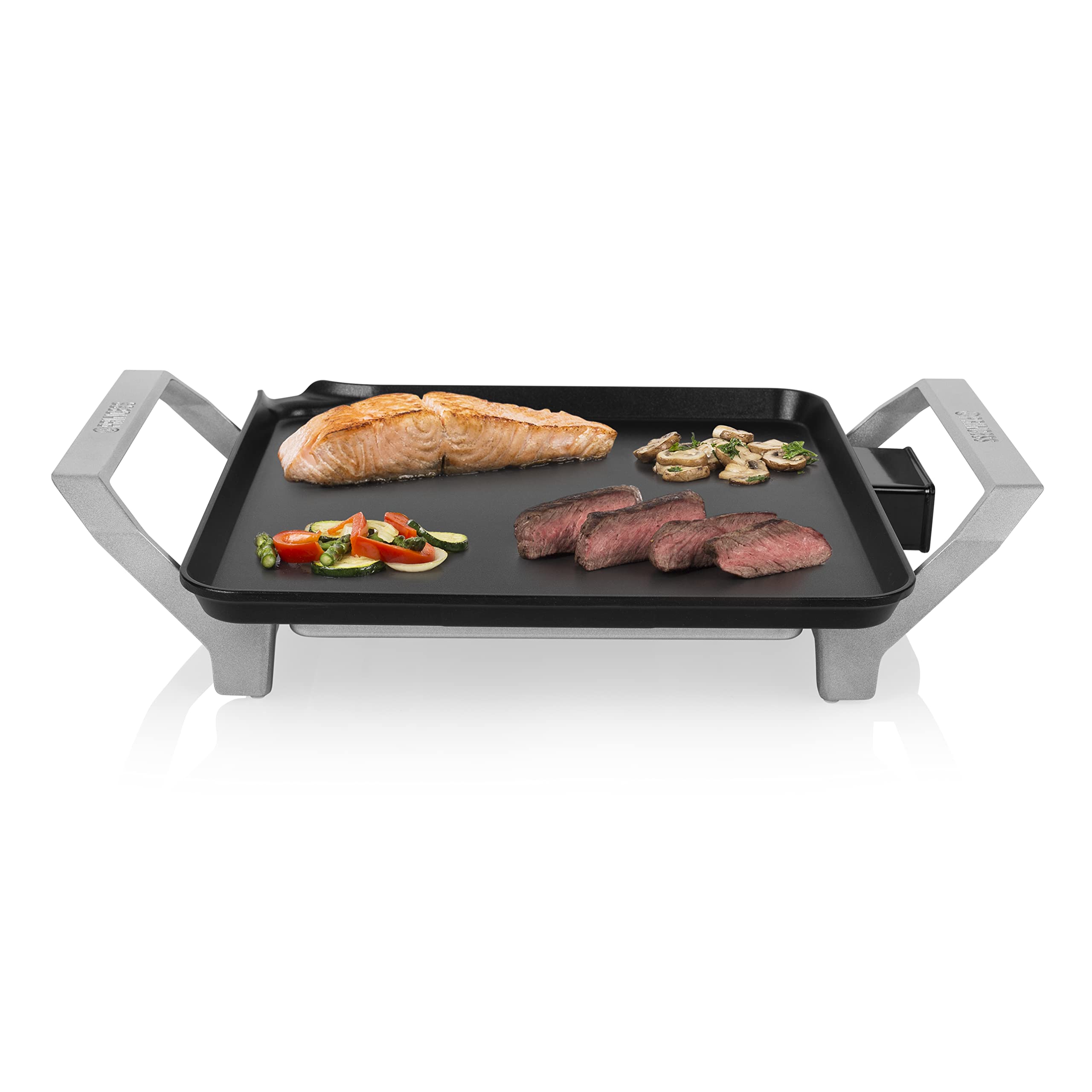 Princess 01.103090.01.001, Elektrische Tischgrills 28 cm x 28 cm Grillfläche Schwarz