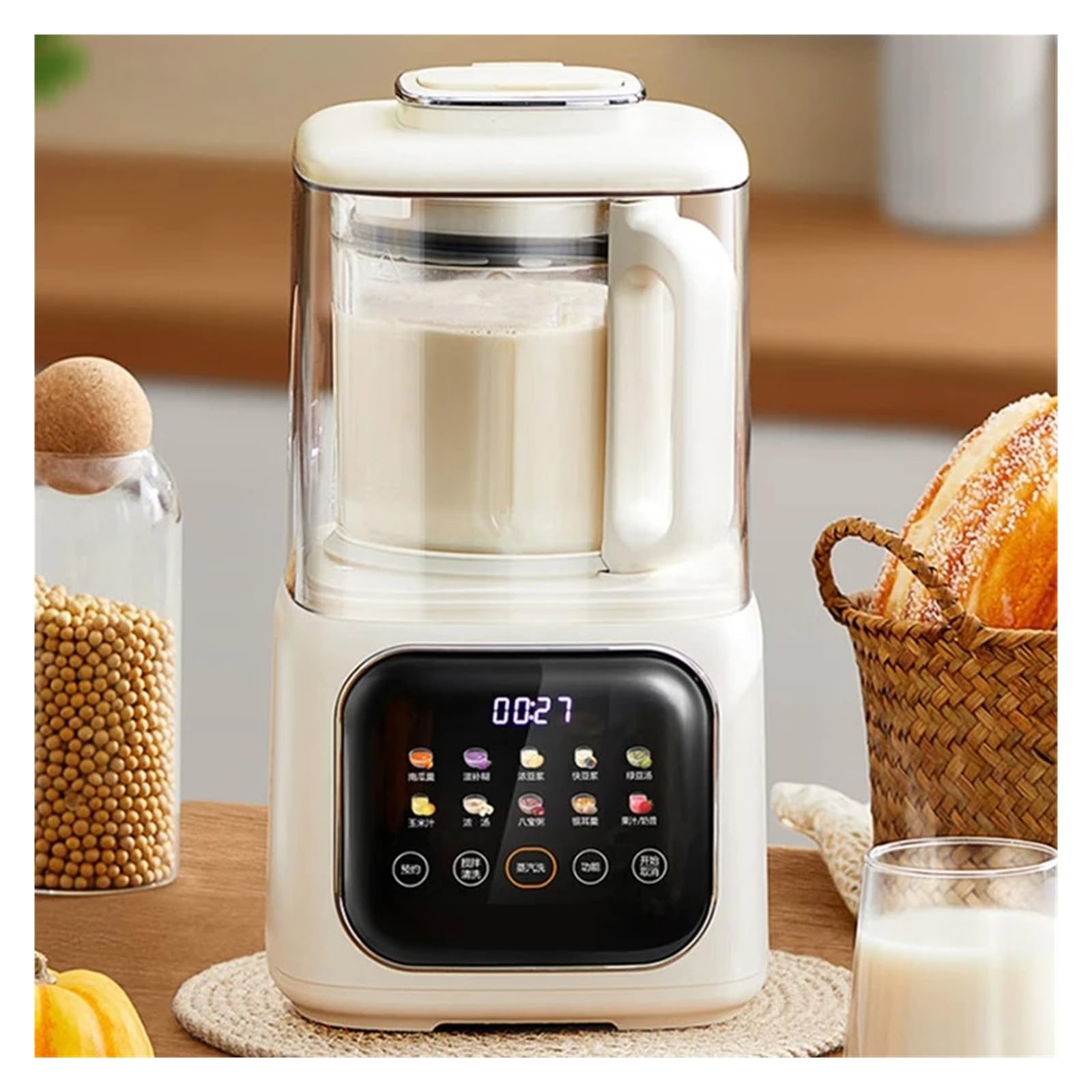 Blender Kieliszkowy Z Dźwiękiem I Światłem, 1 L, Inteligentny, Domowy, Automatyczny, Do Gotowania Podgrzewania, Idealny Kuchni Pieczenie Bez WysiłKu