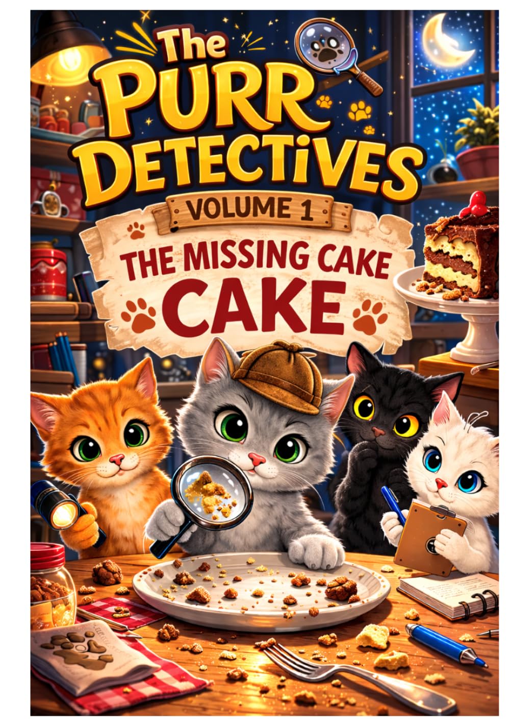 The Purr Detectives (volume 1 in color): The Missing Cake