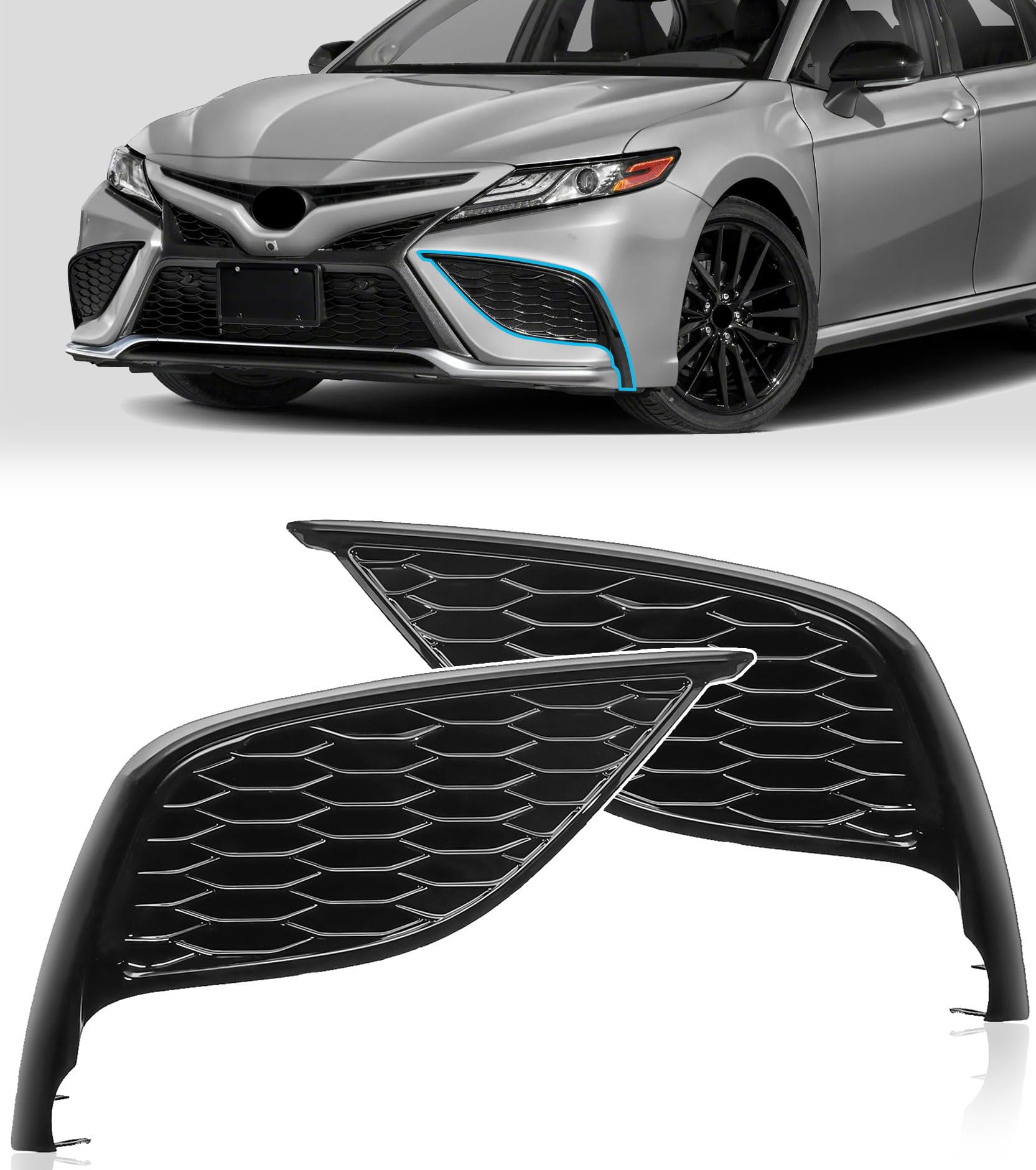 USフォグランプカバー Amazon.com: TMNIFLEG Front Bumper Fog Lamp Frame Cover Compatible