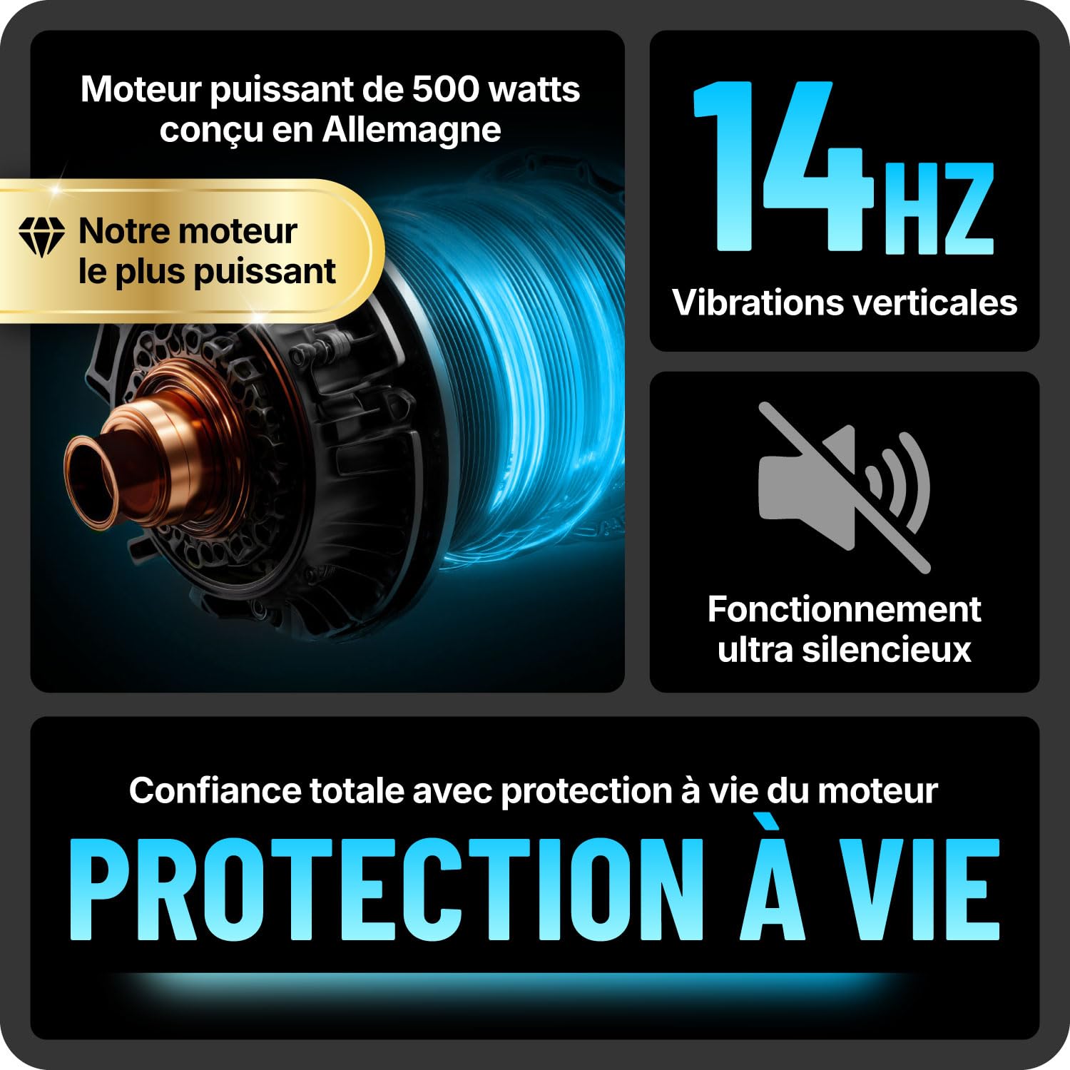 Plateforme Vibrante Pro Bluefin Fitness | Sport à la Maison | Expérience Fitness | Rotation des Hanches 360 | Moteurs Silencieux | Haut-parleurs | Design Anglais