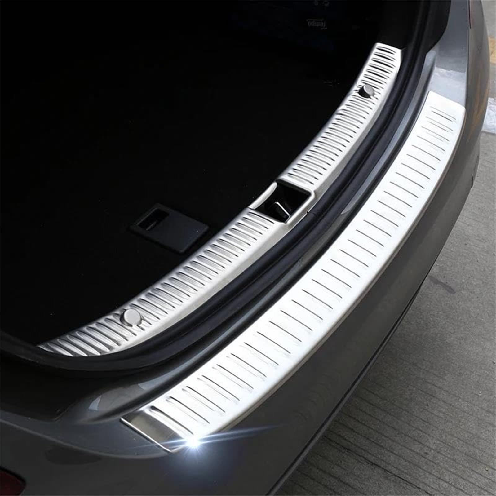 for Mercedes-Benz, C Class W205 Car Rear Trunk Trim Bumper Protector Covers Protection Panel Accessories Stickers rear bumper rubber guard