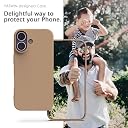 YATWIN Silicone Case for iPhone 17, Soft-Touch, Shockproof, DustProof, Antiskid Phone Cover for Apple iPhone 17 - Milk Tee gallery image