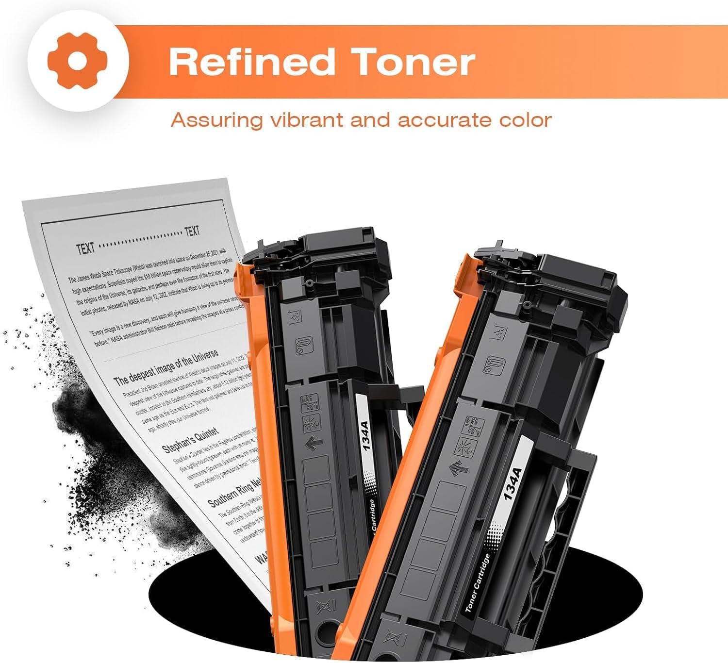 colorfly 134A Toner Cartridges with Chip Replacement for HP 134A Black Toner Cartridge W1340A Toner 134X Toner Work with LaserJet 209dw MFP M234dw M234sdw M234sdn Printer
